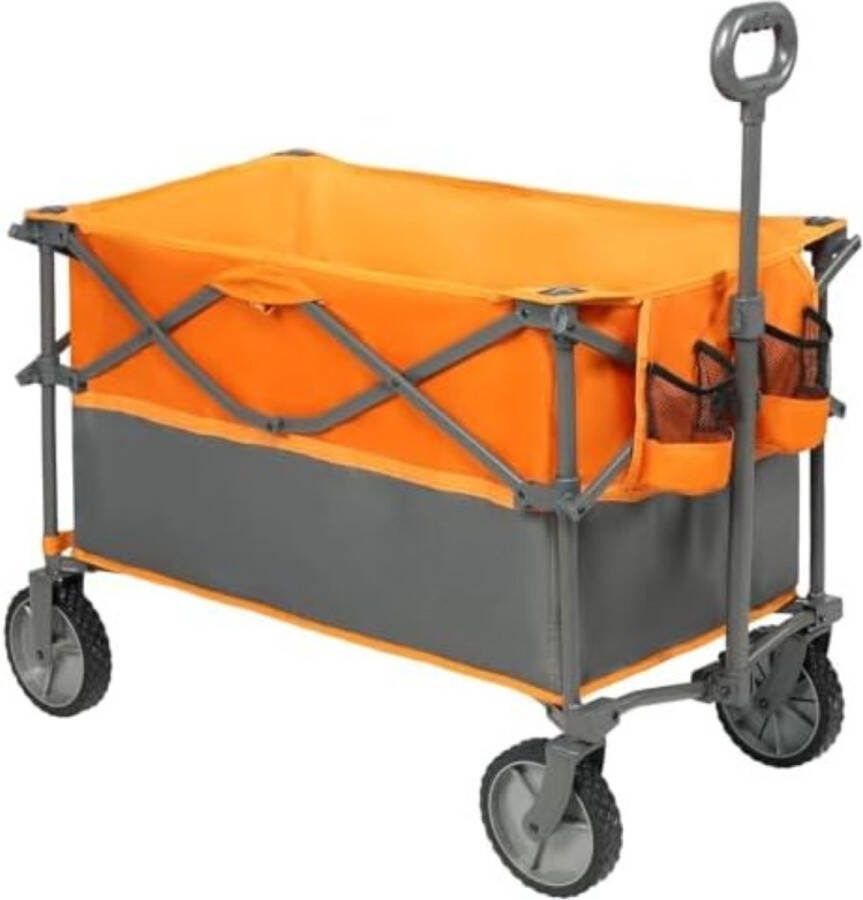 Opvouwbare kar Inklapbare kar Inklapbare bolderkar Opvouwbare bolderkar ‎95 x 53 x 70 cm 10 kg Oranje-dieper 228l