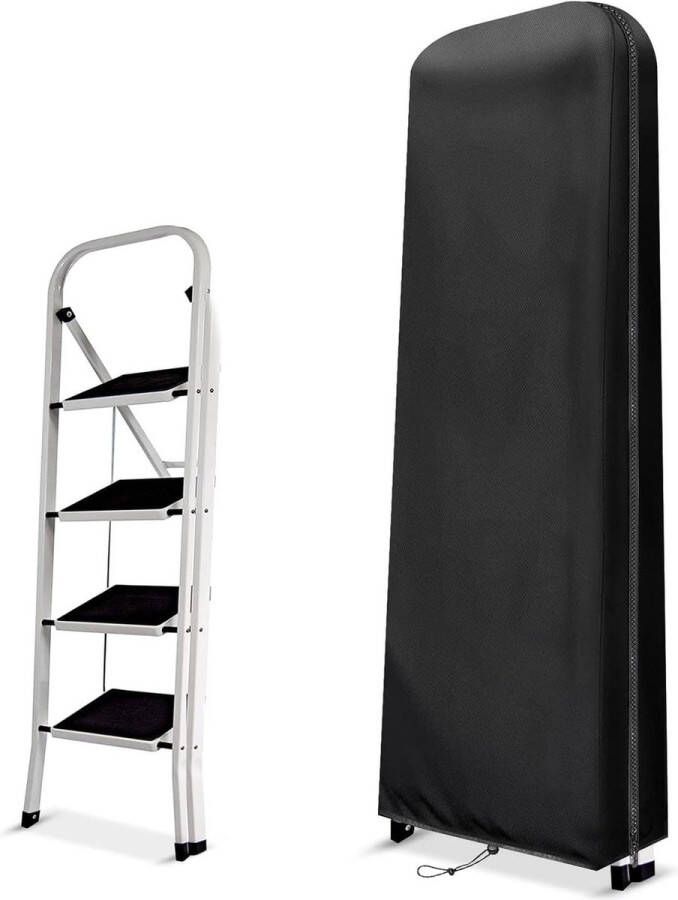 Opvouwbare ladderhoes beschermhoes voor trapladders waterdicht en ademend 420D Oxford-doek zwart 50 x 174 x 65 cm Ladder