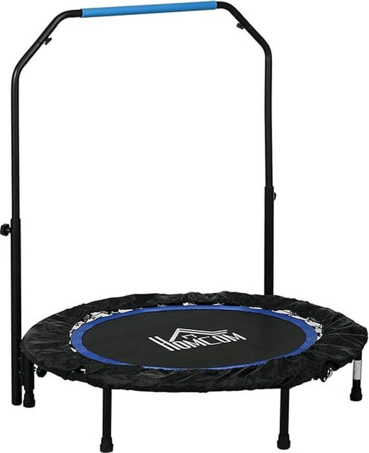 Opvouwbare mini fitness indoor oefening workout rebounder sport trampoline handvat toevoegen mini trampoline