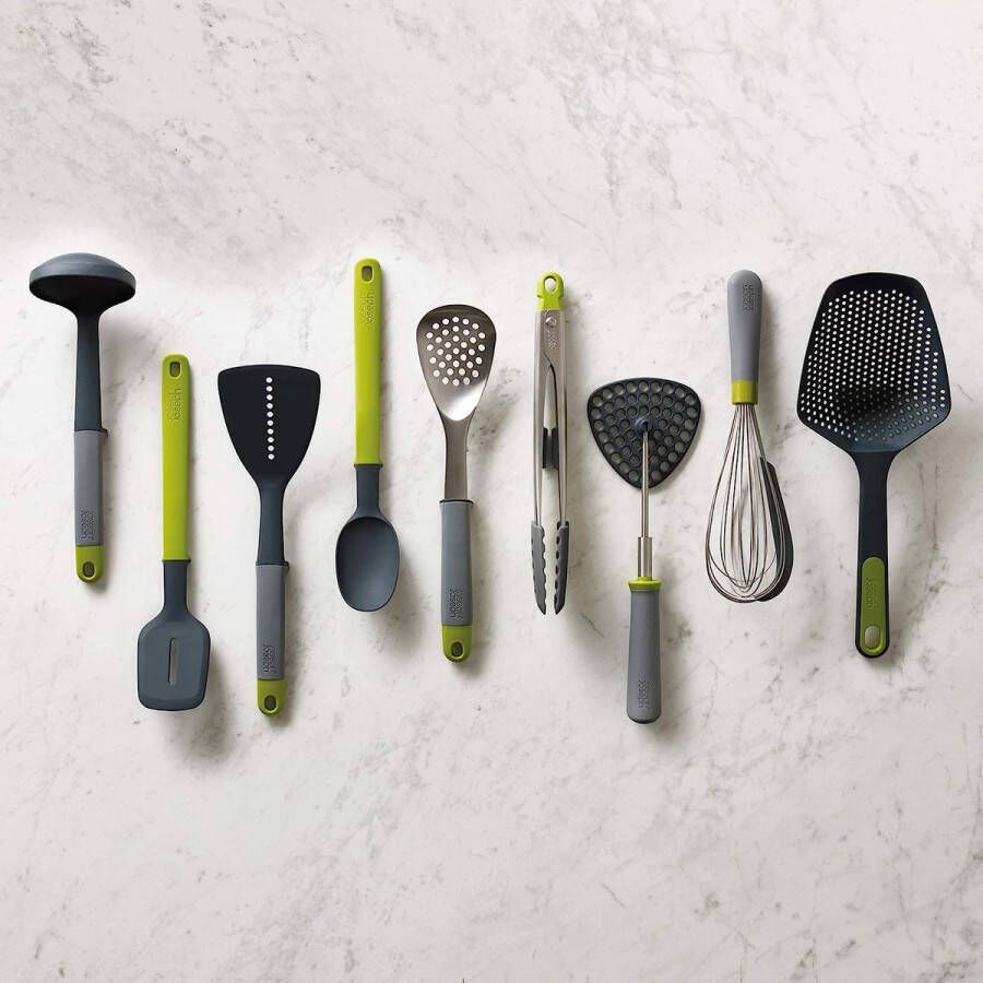 Opvouwbare nylon kop ruimtebesparende aardappelstamper grijs groen