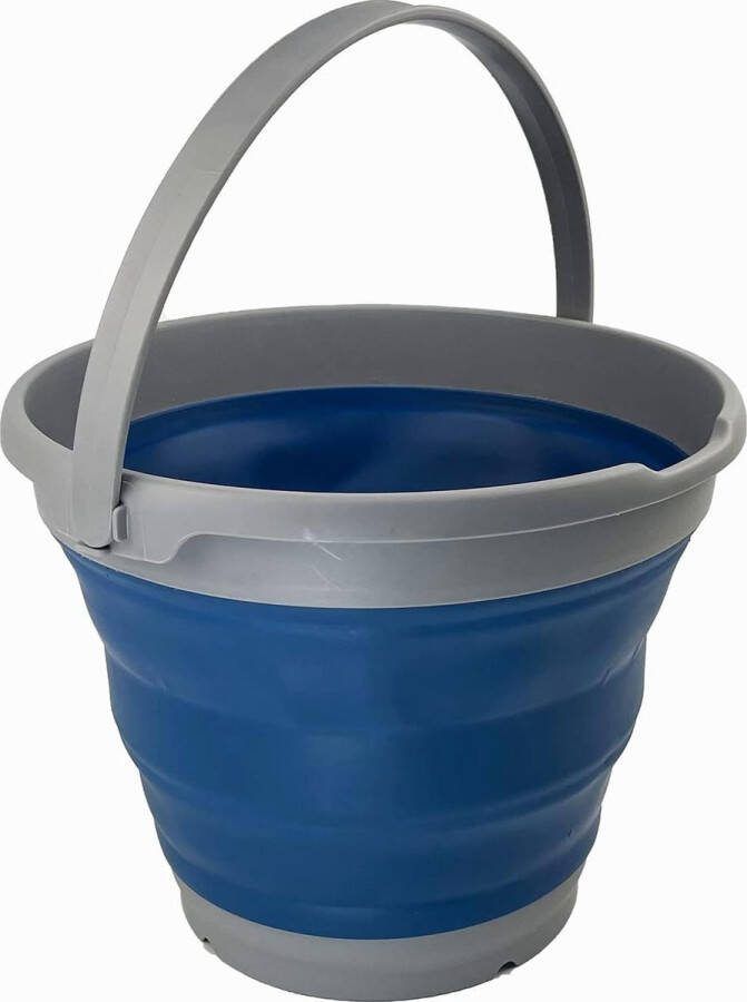 Opvouwbare plastic emmer van 10 liter Opvouwbare ronde kuip Draagbare wateremmer voor Ruimtebesparende buitenwaterpot Maat: 31 cm diameter