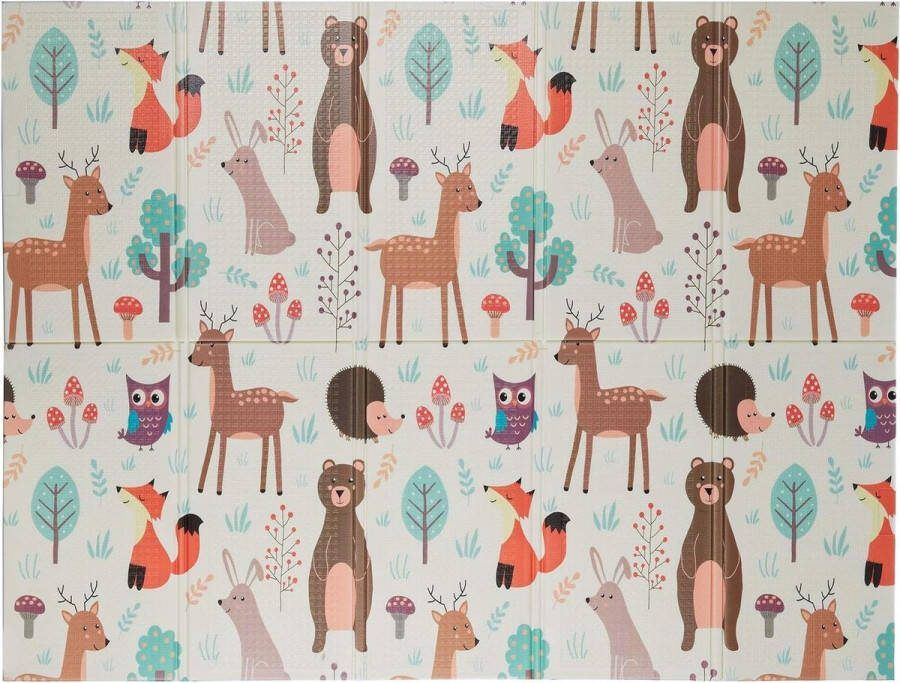 Opvouwbare speelmat dieren 195x150 cm Speelkleed zonder schadelijke stoffen