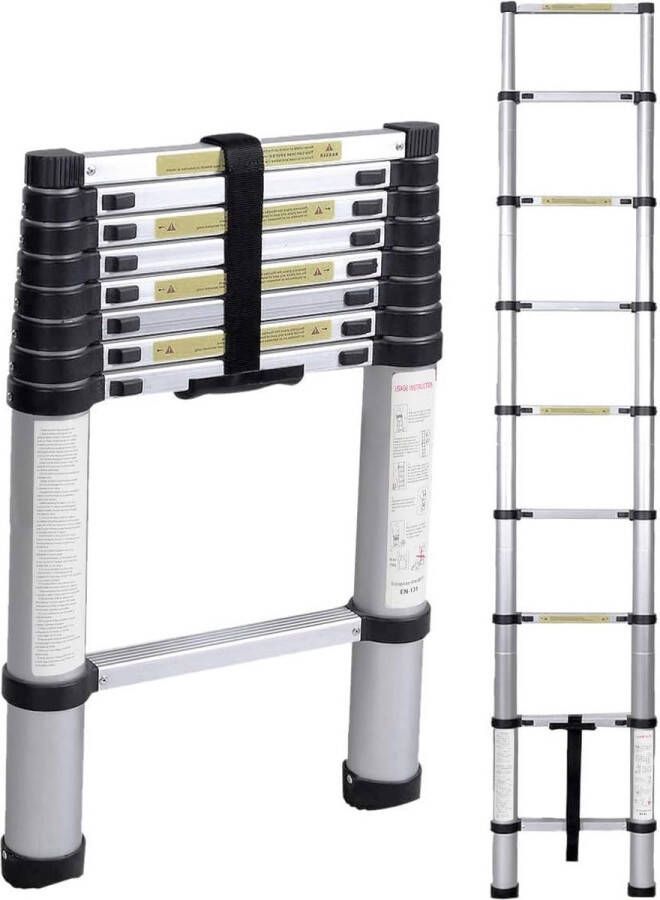 Opvouwbare telescopische ladder 26 meter Huishoudladder van aluminium