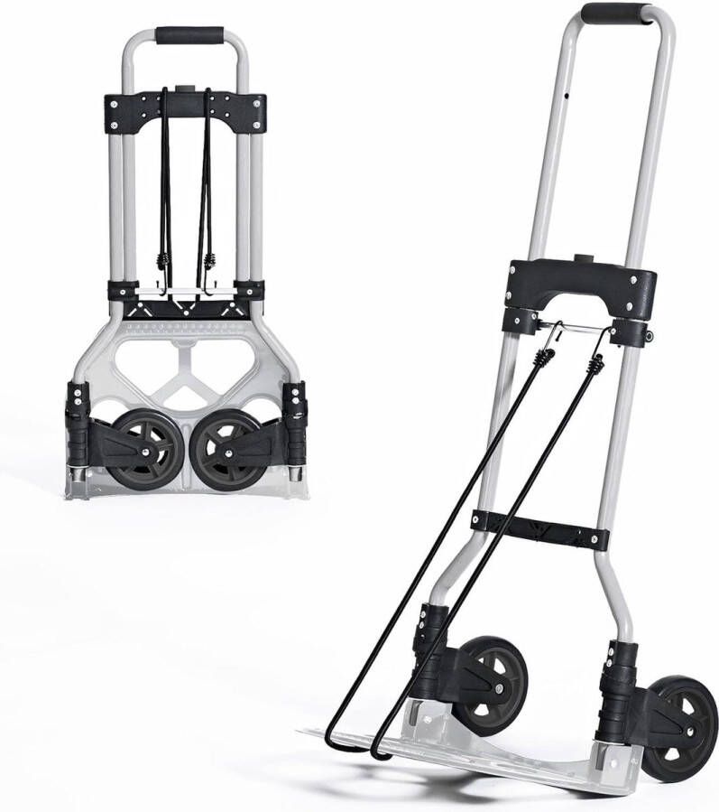 Opvouwbare trapbeklimming steekwagen Aluminium laadplatform Anti-slip pads Draagkracht 60 kg