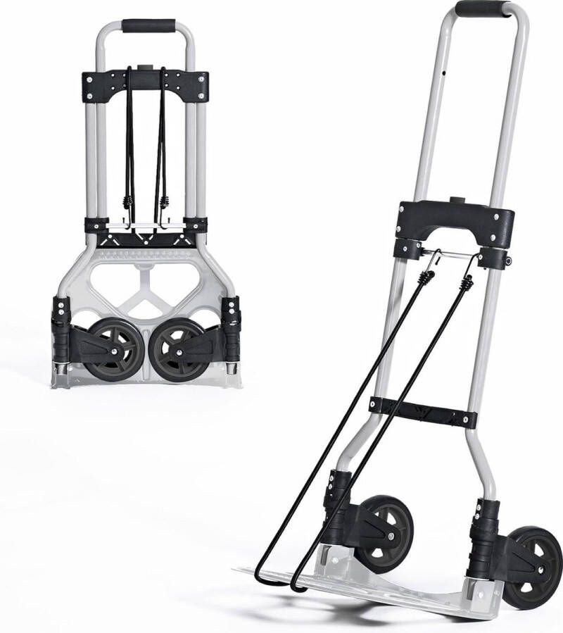 Opvouwbare trapbeklimming steekwagen laadplatform met anti-slip pads draagkracht 60 kg