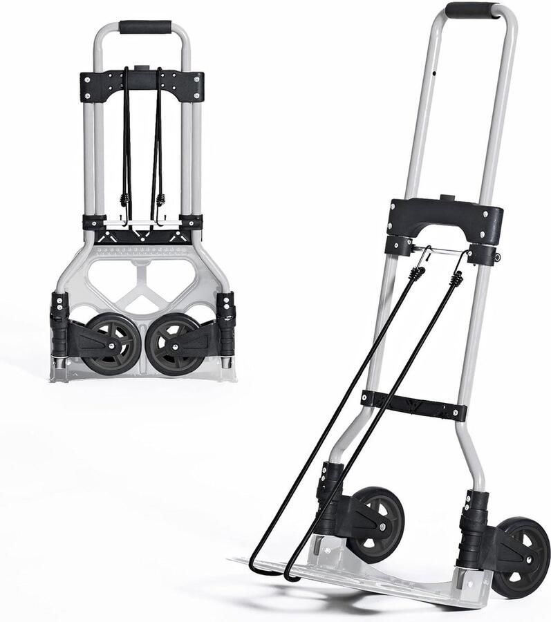 Opvouwbare trapbeklimming steekwagen laadplatform met anti-slip pads draagkracht 60 kg hand truck