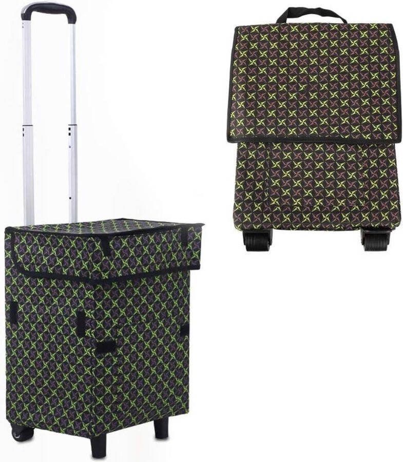 Opvouwbare Wielen Oxford Trolley Bag voor Boodschappen Winkelwagen met