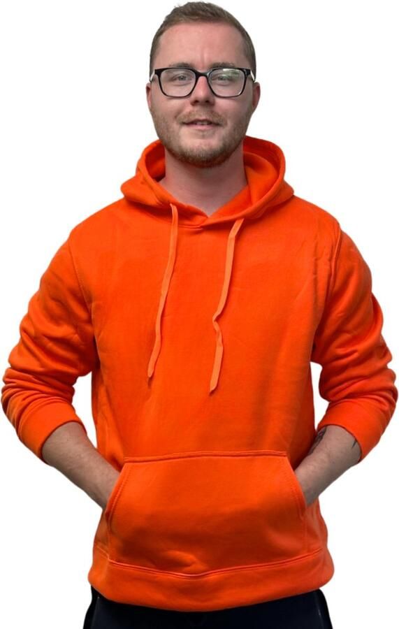 Oranje Hoodie Unisex Heren Dames Trui Oranje EK Voetbal Hoodie met Capuchon Normal Fit Maat XL