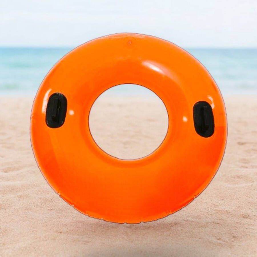 Oranje Opblaasbare Zwemband Zwemring 91cm Perfect voor Zomers Zwemplezier Zwemband voor zwembad speelgoed Groot Opblaasbare wateraccessoires Veiligheidszwemring Zomer Water Confortabel Ideale zwemring voor zomervakanti