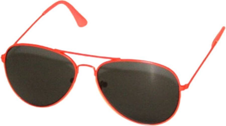 Oranje Piloten Zonnebril Hip Oranje Montuur UV400 Bril Koningsdag EK WK Voetbal Accessoires