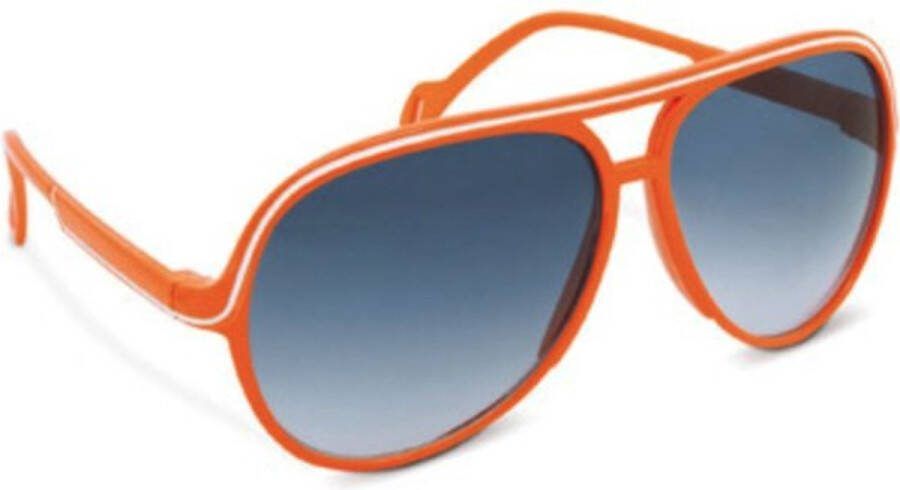 Oranje Zonnebril Hip Oranje Montuur UV400 Bril Koningsdag EK WK Voetbal Accessoires