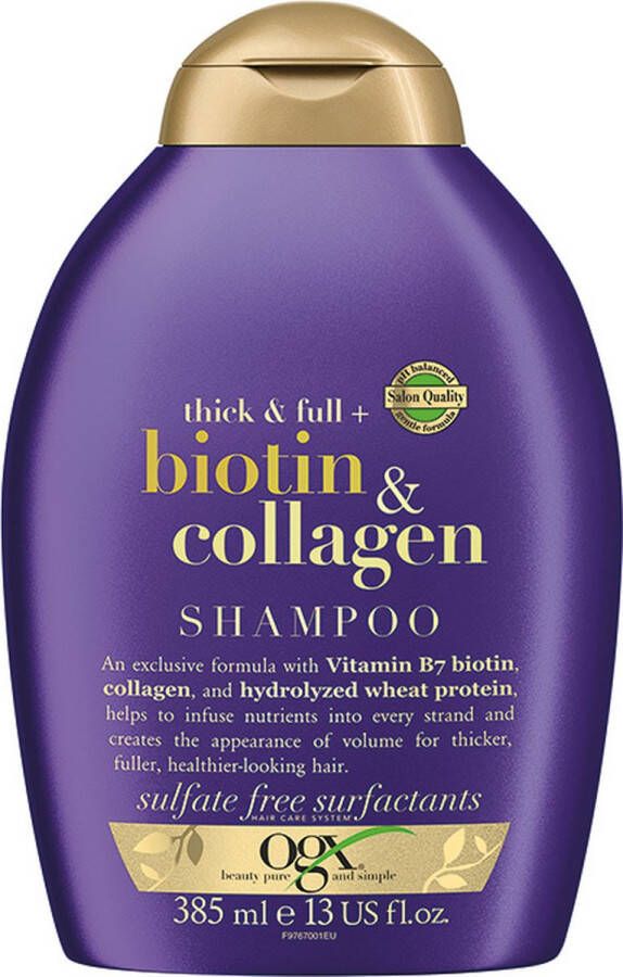 OGX Biotine en Collageen shampoo met biotine en collageen 385ml
