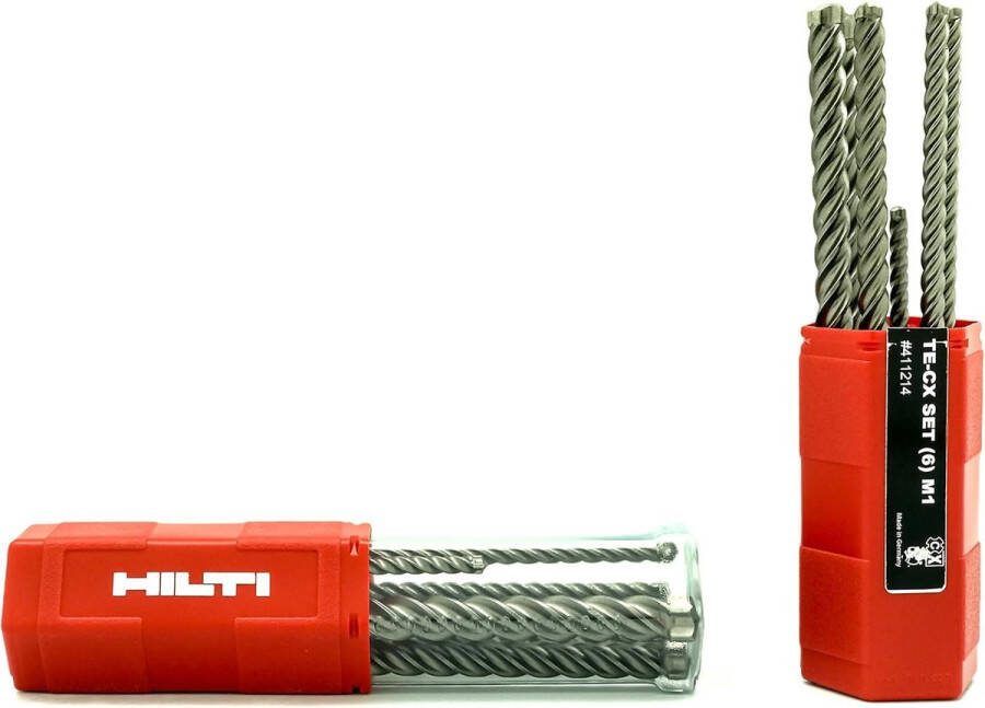 Originele TE-CX set M1 boorset SDS Plus 5-12 mm 6 stuks beton boor