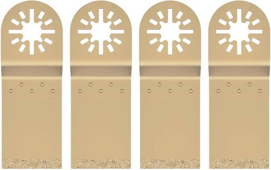 Oscillerend zaagblad diamant multitool 4-delig metaal lemmet voor snel wisselen verwijderen van mortel hout metaal hard materiaal oscillerende zaagbladen