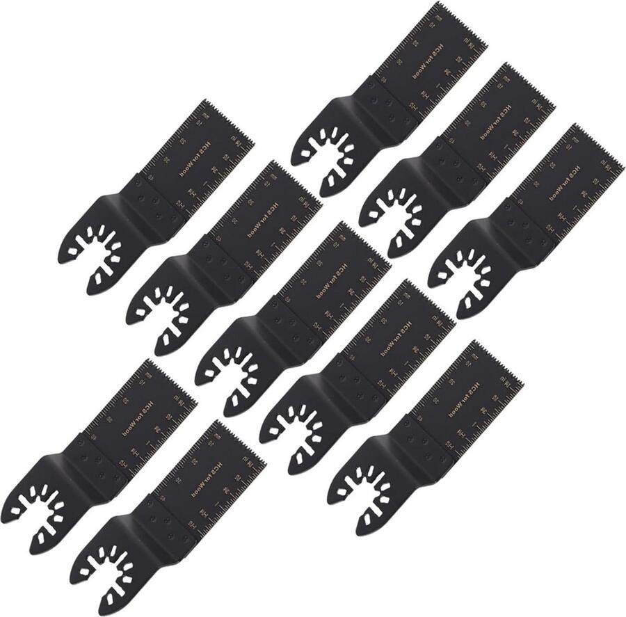 Oscillerende Multitool Zaagbladen 10 stuks 35mm Koolstofstaal Zaagblad Geschikt Voor Mixbladen Fine Teeth oscillerende zaagbladen