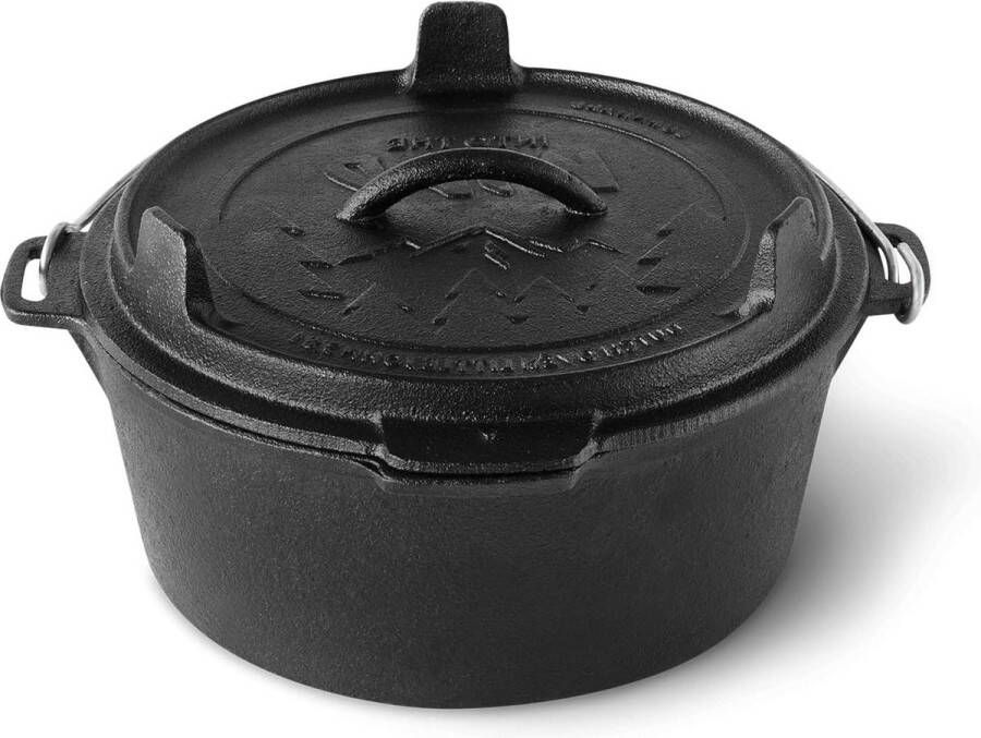 Oven Dutch oven braadpan gietijzer incl dekselheffer Little John 38 L Nederlandse