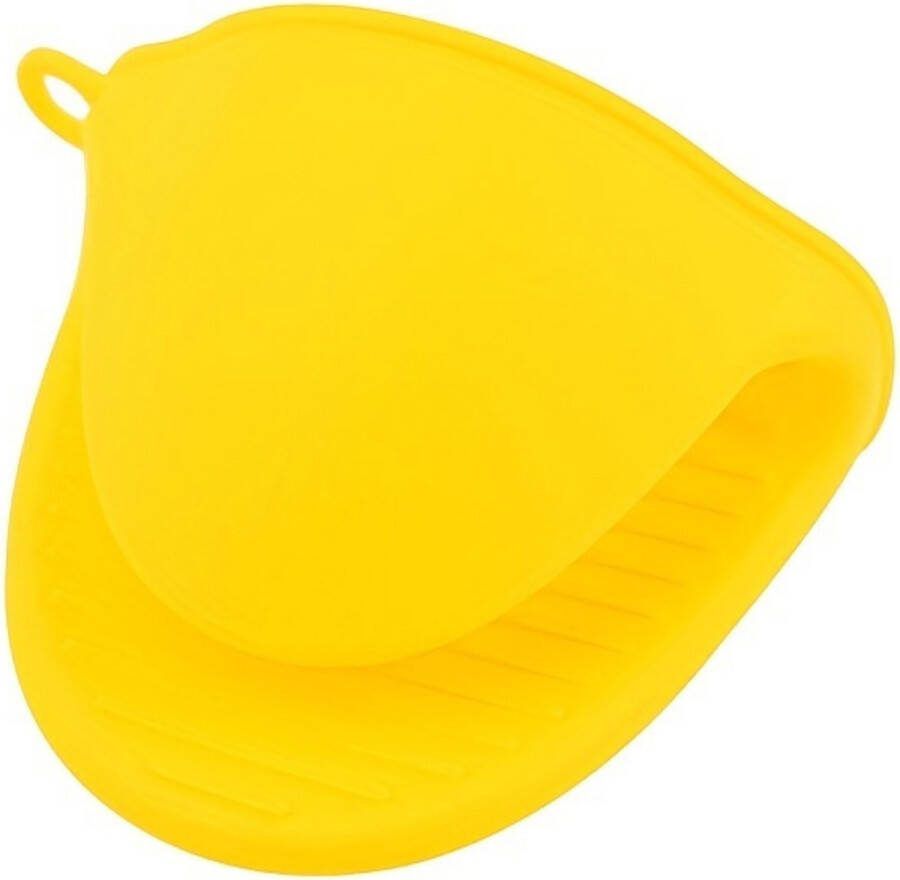 Ovenhandschoenen Siliconen Ovenwanten Hittebestendig BBQ Barbecue Handschoenen Geel 1 Stuk
