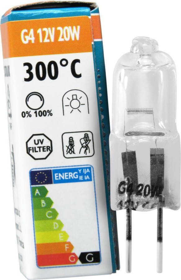 Ovenlampje G4 12V 20W 300°C 1 stuk halogeenlamp voor oven en magnetron 20 watt ovenlamp 300 graden