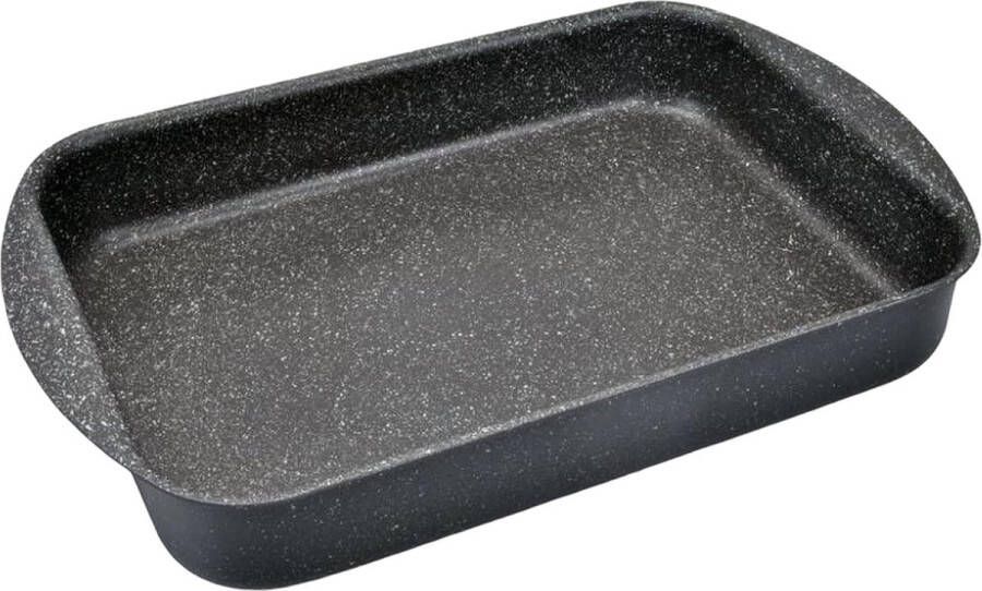 Ovenschaal 35x25 aluminium zwart 35 cm oven dish 35x25 aluminium black 35 cm