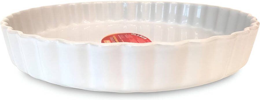 Ovenschaal met en serveerbestek rond 29 cm