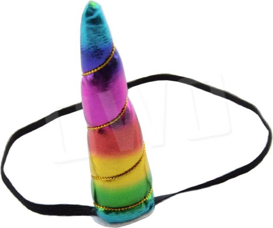 OWO Unicorn eenhoorn hoorn haarband diadeem regenboog-goud