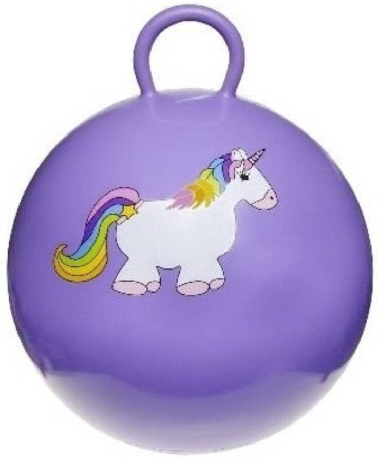 Paarse skippybal met eenhoorn 46 cm Buitenspeelgoed skippyballen springballen voor jongens meisjes kinderen