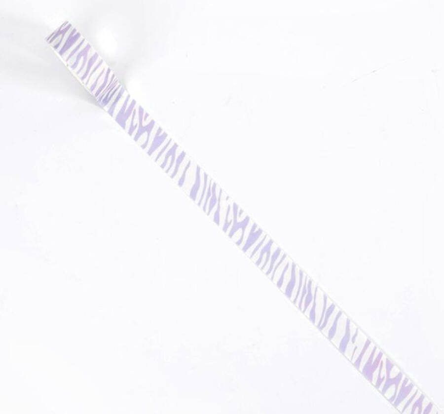 Merkloos Sans marque Paarse Zebra Washi Tape | Dieren Print | Masking Tapes | Washi Tapes | Decoratietapes | Afplaktapes | Maskeringstapes | Bullet Journal | Plakboeken | Decoreren | Versieren | Inpakken | Plakband | Journalling | Paars Wit | Zebra's | Strepen