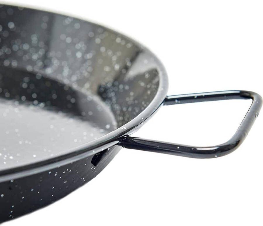 Paella pan geëmailleerd voor 4 en 9 personen 30 cm en 40 cm
