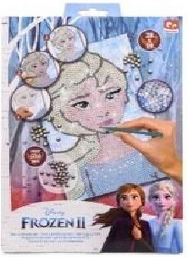 Pailletten kunst Frozen knutselen met Elsa creatief bezig met pailletten van Frozen knutselen ontspanning