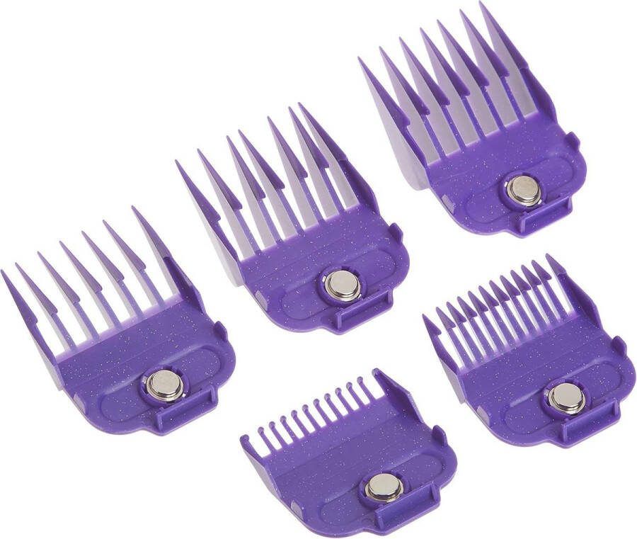 Pak van 5 Magnetische Kammen Nano Zilver 1.5 3 6 10 en 13 mm