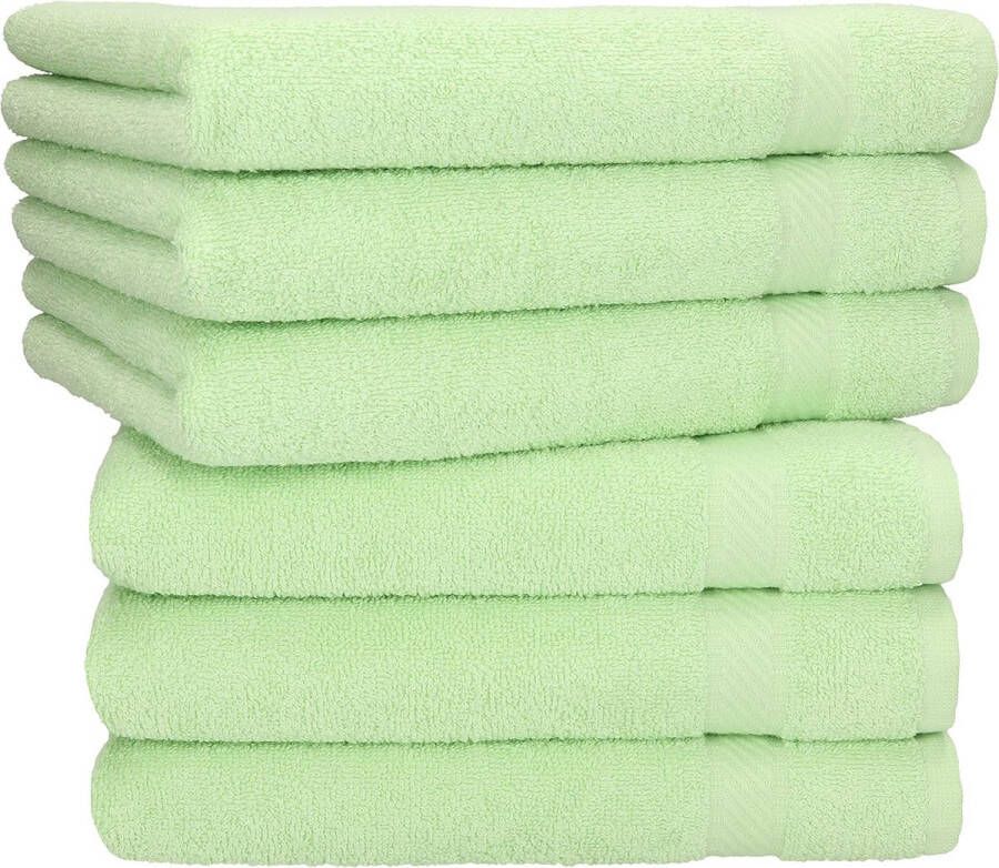 Palermo handdoeken 100% katoen handdoekenset (groen)
