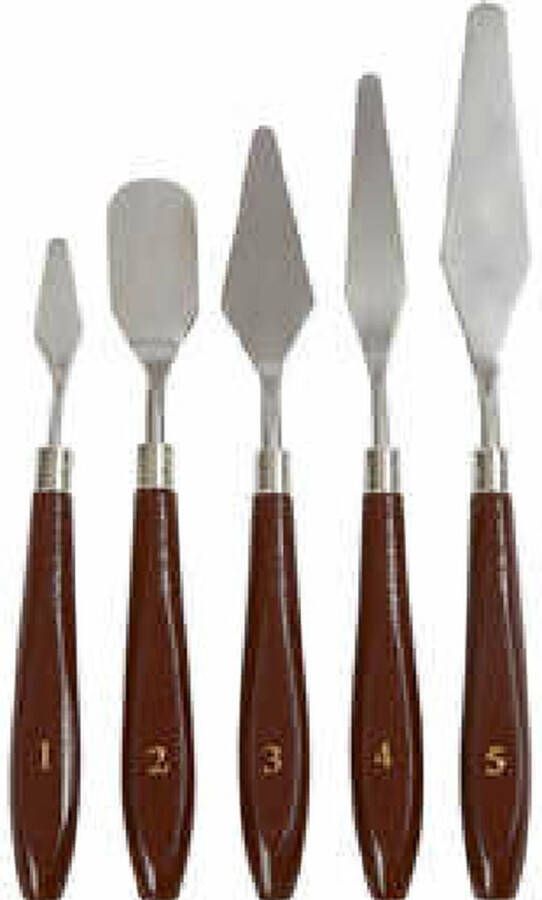 Paletmessen set L: 17-23 cm B: 1 5-2 5 cm 2 x 5 stuks