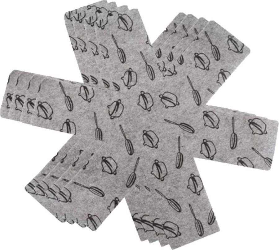 Merkloos Sans marque Panbeschermer 8 stuks Pannen en Potten