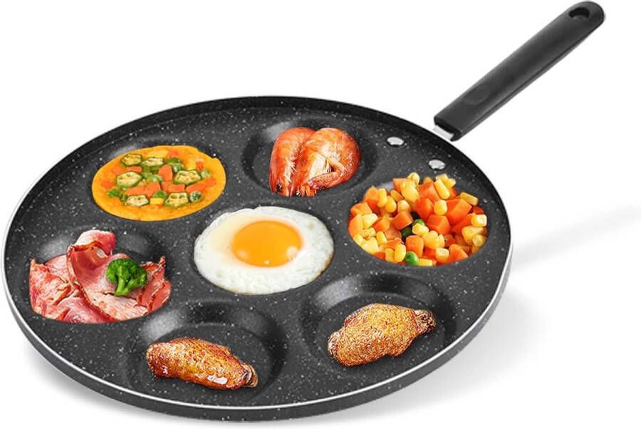 Pancakepan spiegeleipan voor 7 pannenkoeken spiegeleipan oogpan eierpan mini-pannenkoekenmaker pannenkoekenpan omlettenpan