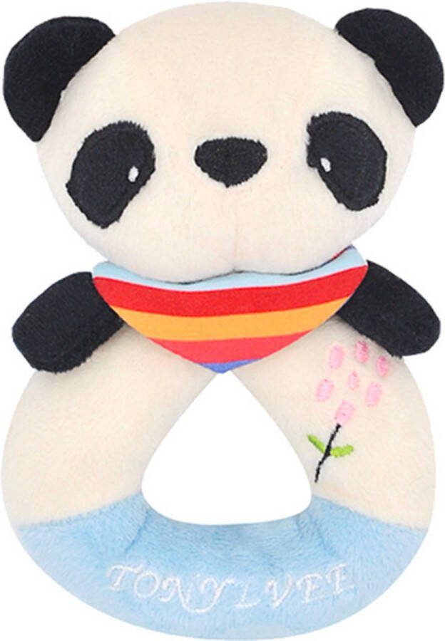Panda Rond Rammelaar Baby Peuter Kleuter Kraamcadeau Babyshower Babykamer Speelgoed- Kinderen Kinderwagen Speeltje Jongen & Meisje Grijp Bijtspeelgoed Spelen Ontdekken Educatief- Activiteitenspeeltje
