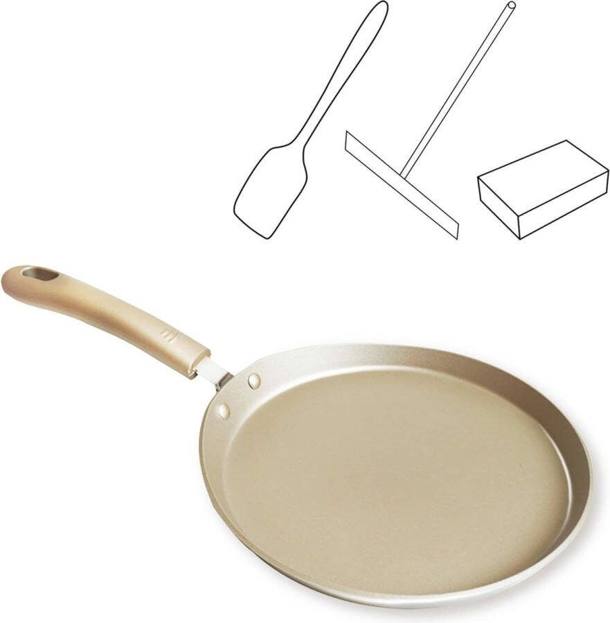 Pannenkoekenpan pannenkoekpan inductie pannenkoekpan pannenkoek koekenpan pot pan crêpe antiaanbaklaag voor pannenkoeken omeletten pannenkoeken koolstofstaal 20 cm