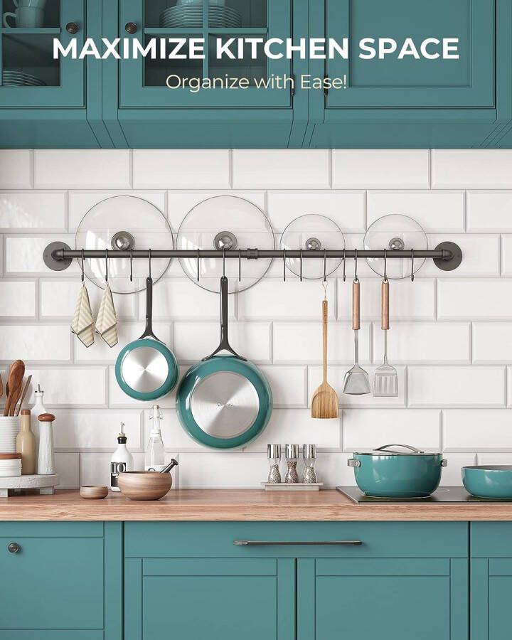 Pannenrek pannenplank rack organizer \ Opbergrek