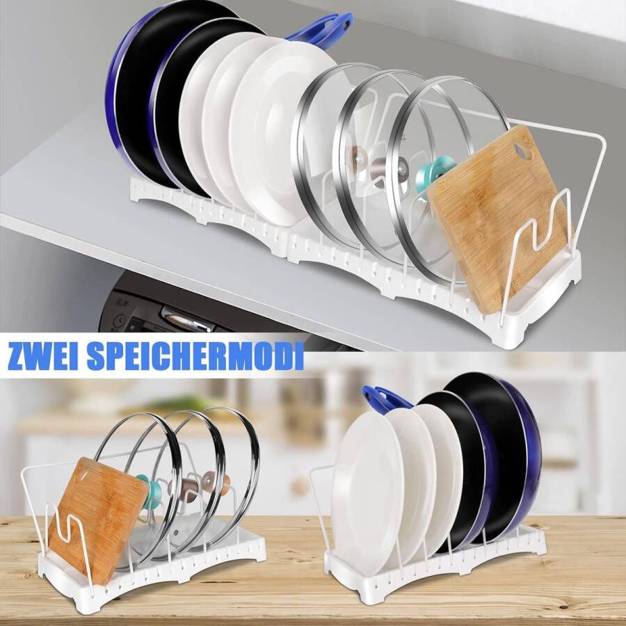 Pannenrek pannenplank rack organizer \ Opbergrek