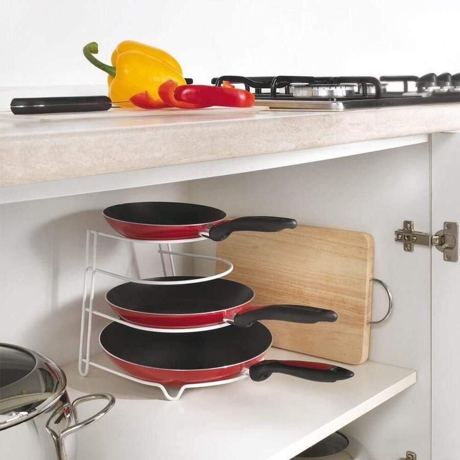 Pannenrek pannenplank rack organizer \ Opbergrek
