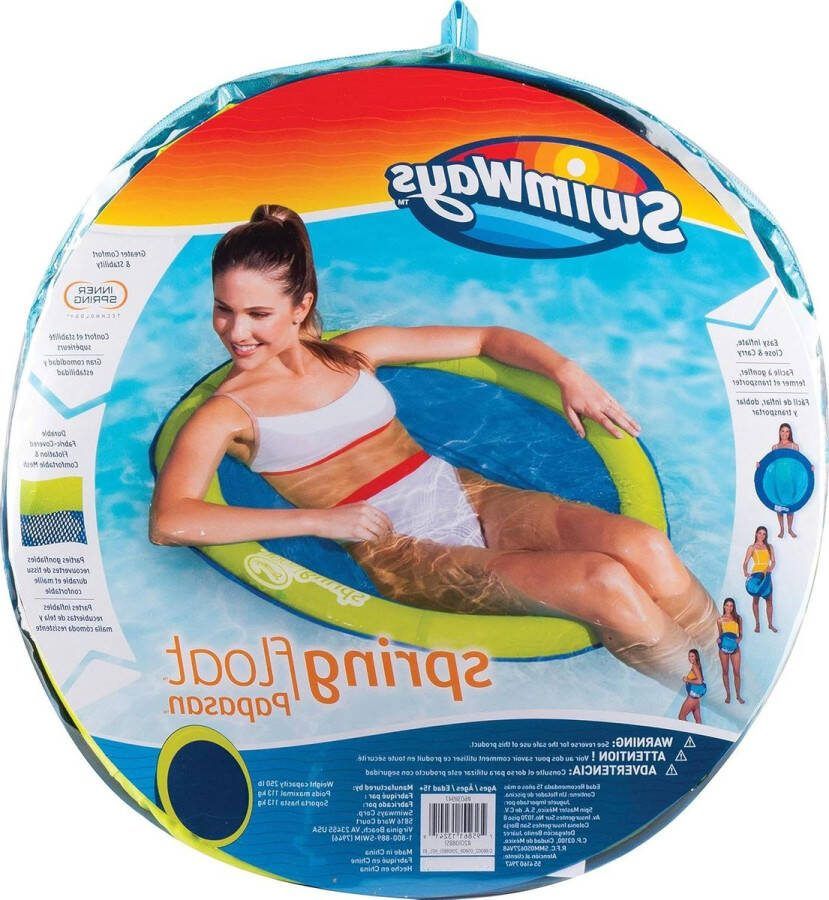 Papasan Spring Float Opblaasbare Zwemband met Comfortabele Zitting