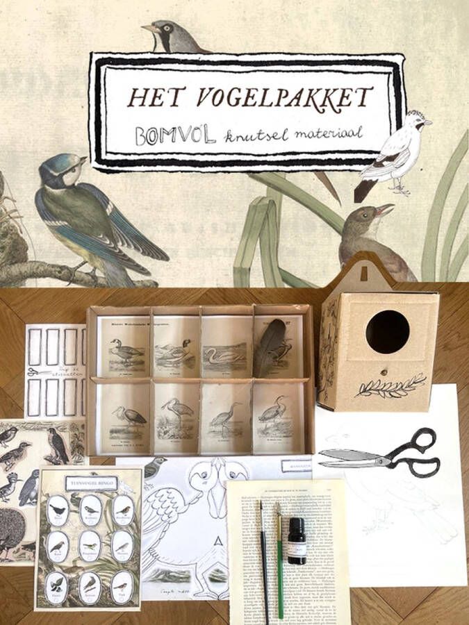 Papier Souvenir Vogelknutselpakket tekenen handwerken hobbypakket knutselen vogels do it yourself