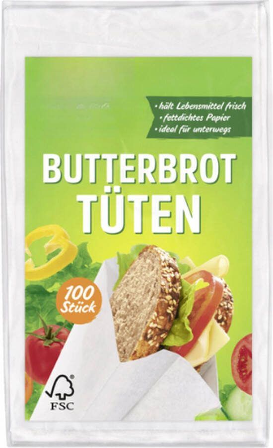 Papieren boterhamzakjes 100 zakjes 12 5 x 18 5cm 100 boterhamzakjes Take-away Ecologisch Snack Broodjes Koekjes Onderweg Papieren vershoudzakjes