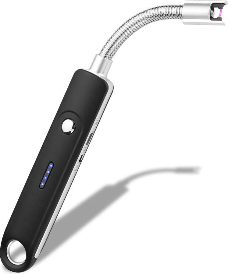 IFC Papillon Lange Elektrisch Aansteker USB Oplaadbaar Flexibele Aansteker Gasfornuis Kaarsjes BBQ Zwart