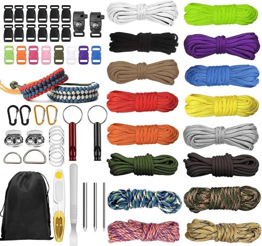 Paracord 550 nylon touwen doe-het-zelf armband hondenhalsband hondenriem