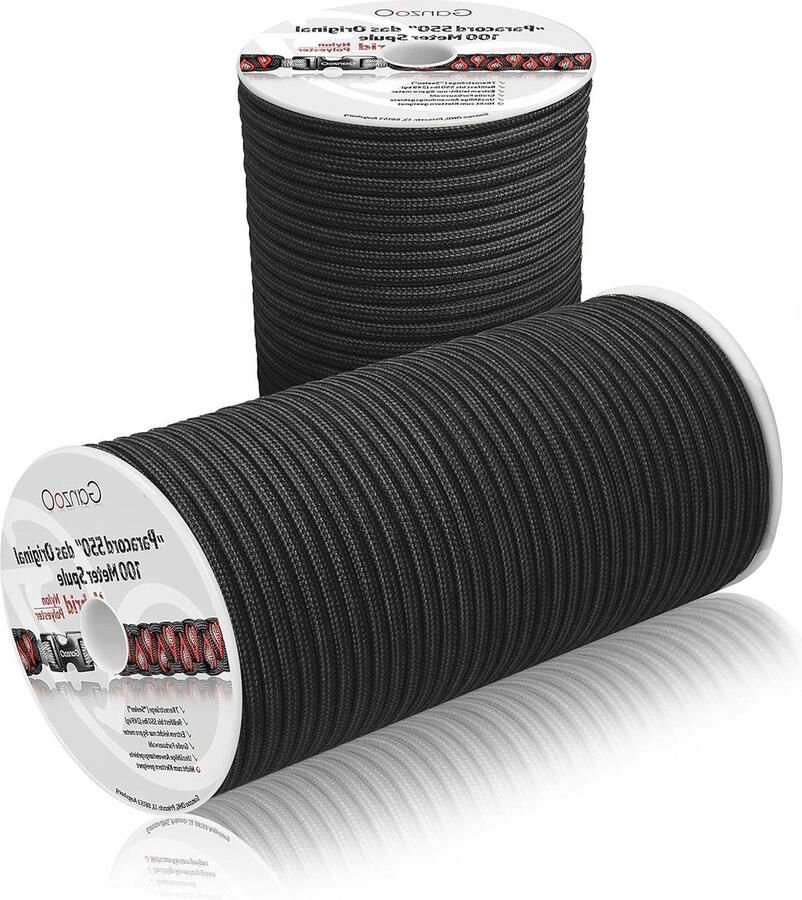 Paracord 550 touw hybride type voor armband- riem- halsband nylon polyester 100 meter eco-vriendelijk duurzaam