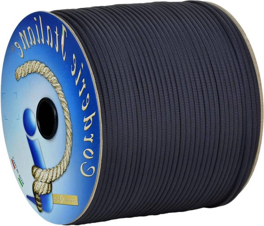 Paracord 550 Type III Basic blauw 4 mm 50 m kern 7 draden 100% Made in Italy 006078746