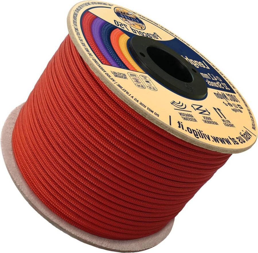 Paracord 750 Type IV (42 mm) nylon vlechtwerk kamperen outdooractiviteiten multifunctioneel touw (50 m roy)