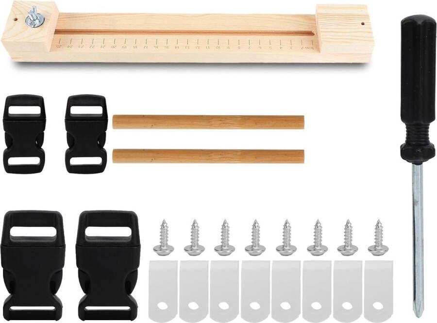 Paracord Jig Verstelbare Paracord Jig Armband Maker DIY Craft Tool Houten Polsband Vlechten Weven Craft Tool Kit