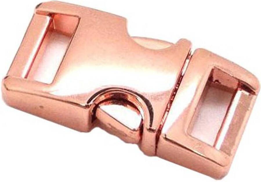 Paracord metalen buckle sluiting Rose Gold 40mm- 3 stuks