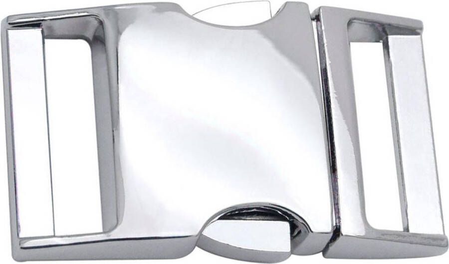 Paracord metalen buckle sluiting silver XXL breed